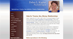 Desktop Screenshot of debrakaplancounseling.com